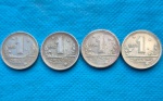 4 Moedas 1 Cruzeiro 1951, 52, 54, 55 Soberba