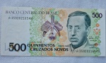 Cédula 500 Cruzados Novos 1990 Flor de Estampa