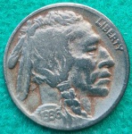 Moeda USA Five Cents 1936 Búfalo Excelente