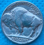 Moeda USA Five Cents 1937 Niquel Búfalo Soberba Flor Raríssima neste estado