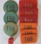 Kit fichas de poker antiga
