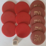 Kit fichas de poker antiga