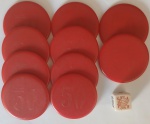 Kit fichas de poker antiga