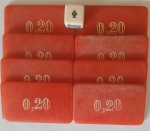 Kit fichas de poker antiga