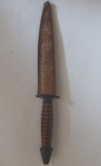 Espada Antiga 14 cm  cabo listrado