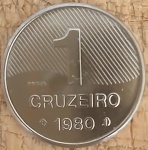 Moeda de Prova 1 Cruzeiro 1980
