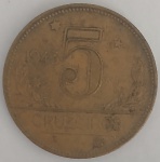 Moeda 5 Cruzeiros 1943 Antiga
