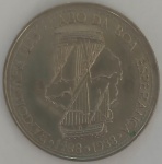 Moeda 100 Escudos Republica Portuguesa 1488 - 1988