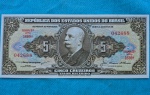 Cédula 5 Cruzeiros Flor de Estampa Serie 1956