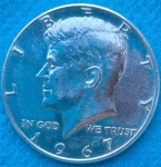 Moeda USA Half Dollar 1968 Prata Flor de Cunho