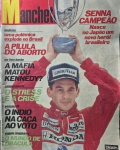 Revista Manchete Airton Senna Campeão 1988 marcas do tempo
