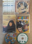 Kit 2 CDs solto, 2 capas vazias, e 2 cd e capa, sem testes