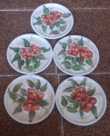 5 pires com aproximadamente 9 cm