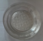 6 pratos de vidro sobremesa aproximadamente 18 cm