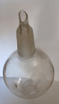 Peça em vidro com quebrado, 27 cm para restauro