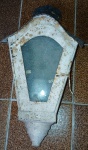 Luminária Ferro com desgastes 26 cm