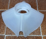 Cúpula Luminária plástico 9 cm