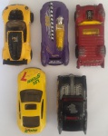 Kit 5 Carros Miniaturas Antigas com desgastes de uso