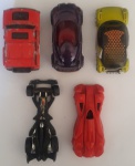 Kit 5 Carros Miniaturas Antigas com desgastes de uso
