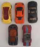 Kit 5 Carros Miniaturas Antigas com desgastes de uso