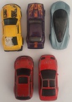 Kit 5 Carros Miniaturas Antigas com desgastes de uso