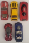 Kit 5 Carros Miniaturas Antigas com desgastes de uso