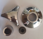 Acabamento metal cr para registro