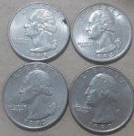 Kit Moedas Quarter Dollar 90, 93, 94 e 95