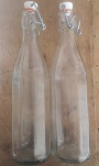 Kit 2 Garrafas antigas com tampas de pressão aprox. 27 cm