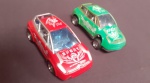 Miniatura Carrinho de Rali de Plástico Com Aproximadamente 11cm Com Desgaste e batidos.