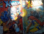 Lote 2 revistas X-Men com desgastes