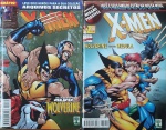 Lote 2 revistas X-Men com desgastes