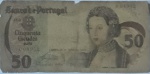 Cédula 50 escudos antiga