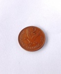 Moeda De Colecionismo com Marcas do tempo.