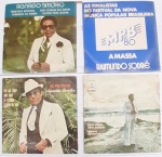 Kit 4 CAPAS DE Discos vinil compacto SEM O VINIL - DESGASTES TEMPO VER FOTOS SEM GARANTIA
