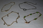 3 PULSEIRAS + 1 TORNOZELEIRA VER FOTO DESGASTE TEMPO SEM GARANTIA