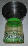 POTE HORTELÃ C/ TAMPA VERDE 1250ML + POTE ALUMÍNIO VER FOTOS DESGASTES TEMPO SEM GARANTIA