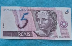 Cédula 5 Reais 1994 C269 Flor de Estampa GDE