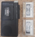 Kit gravador antigo com fitas sem testes