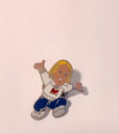 Broche de Coleção em Metal com Marcas do Tempo.