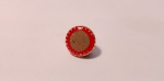 Broche de Coleção em Metal com Marcas do Tempo, Fundo de Gaveta.