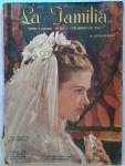 Revista antiga 1953 Lá Familia com desgaste