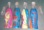 4 Garrafas de Coca-Cola com 7cm