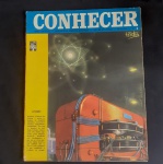 Revista Conhecer Átomo, com Marcas do tempo.