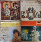 Kit disco vinil antigo com desgastes do tempo
