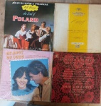 Kit disco vinil antigo com desgastes do tempo