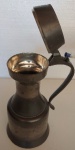 Vaso com tampa Estanho 25 cm