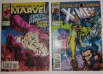 Kit 2 Revistas Antigas Marvel e X-men