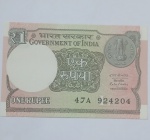 Cédula Antiga One Rupee Estrangeira Série 4204