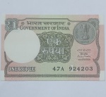 Cédula Antiga One Rupee Estrangeira Série 4203